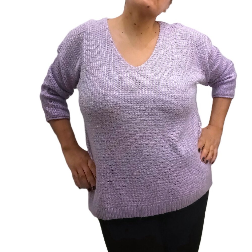ELLEN TRACY Company Women's  Sequin Sweater. Size XL